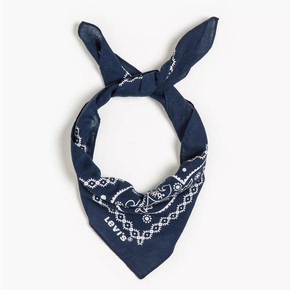 Levi's Accessories - NEW Levi’s Originals Blue Paisley Square Bandana Scarf Neckercheif Accessory